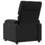 Sillón reclinable de cuero sintético negro en Sillones | Comprar online en Foru.es