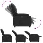 Sillón reclinable de cuero sintético negro en Sillones | Comprar online en Foru.es