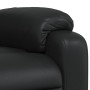 Sillón reclinable de cuero sintético negro en Sillones | Comprar online en Foru.es