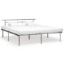 Estructura de cama de metal gris 180x200 cm de vidaXL, Camas y somieres - Ref: Foro24-324837, Precio: 100,36 €, Descuento: %