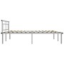 Estructura de cama de metal gris 180x200 cm de vidaXL, Camas y somieres - Ref: Foro24-324837, Precio: 100,36 €, Descuento: %
