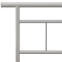 Estructura de cama de metal gris 180x200 cm de vidaXL, Camas y somieres - Ref: Foro24-324837, Precio: 100,36 €, Descuento: %