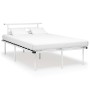 Estructura de cama de metal blanco 120x200 cm de vidaXL, Camas y somieres - Ref: Foro24-324827, Precio: 86,10 €, Descuento: %