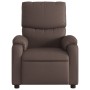 Sillón reclinable de cuero sintético marrón en Sillones | Comprar online en Foru.es