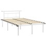 Estructura de cama de metal blanco 120x200 cm de vidaXL, Camas y somieres - Ref: Foro24-324827, Precio: 86,10 €, Descuento: %
