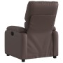 Sillón reclinable de cuero sintético marrón en Sillones | Comprar online en Foru.es