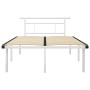Estructura de cama de metal blanco 120x200 cm de vidaXL, Camas y somieres - Ref: Foro24-324827, Precio: 86,10 €, Descuento: %
