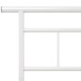 Estructura de cama de metal blanco 120x200 cm de vidaXL, Camas y somieres - Ref: Foro24-324827, Precio: 86,10 €, Descuento: %