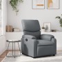 Sillón reclinable de cuero sintético gris en Sillones | Comprar online en Foru.es