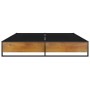 Estructura de cama de metal negra 200x200 cm de vidaXL, Camas y somieres - Ref: Foro24-324819, Precio: 99,06 €, Descuento: %