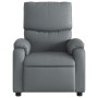 Sillón reclinable de cuero sintético gris en Sillones | Comprar online en Foru.es