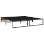Estructura de cama de metal negra 200x200 cm de vidaXL, Camas y somieres - Ref: Foro24-324819, Precio: 99,06 €, Descuento: %