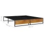 Estructura de cama de metal negra 200x200 cm de vidaXL, Camas y somieres - Ref: Foro24-324819, Precio: 99,06 €, Descuento: %