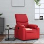 Sillón reclinable de cuero sintético rojo en Sillones | Comprar online en Foru.es