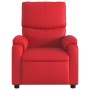 Sillón reclinable de cuero sintético rojo en Sillones | Comprar online en Foru.es