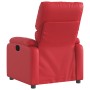 Sillón reclinable de cuero sintético rojo en Sillones | Comprar online en Foru.es