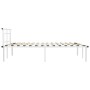 Estructura de cama de metal blanco 140x200 cm de vidaXL, Camas y somieres - Ref: Foro24-324830, Precio: 85,38 €, Descuento: %