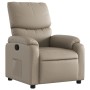 Sillón reclinable de cuero sintético color capuchino en Sillones | Comprar online en Foru.es