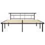 Estructura de cama de metal negro 180x200 cm de vidaXL, Camas y somieres - Ref: Foro24-324835, Precio: 128,33 €, Descuento: %
