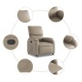 Sillón reclinable de cuero sintético color capuchino en Sillones | Comprar online en Foru.es