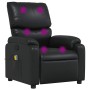 Sillón de masaje reclinable cuero sintético negro en Sillones | Comprar online en Foru.es