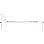 Estructura de cama de metal blanco 200x200 cm de vidaXL, Camas y somieres - Ref: Foro24-324839, Precio: 101,52 €, Descuento: %
