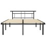 Estructura de cama de metal negra 160x200 cm de vidaXL, Camas y somieres - Ref: Foro24-324832, Precio: 141,21 €, Descuento: %
