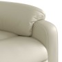 Sillón reclinable de masaje cuero sintético crema en Sillones | Comprar online en Foru.es