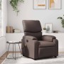 Sillón de masaje reclinable cuero sintético marrón en Sillones | Comprar online en Foru.es