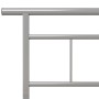 Estructura de cama de metal gris 100x200 cm de vidaXL, Camas y somieres - Ref: Foro24-324825, Precio: 96,36 €, Descuento: %