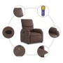 Sillón de masaje reclinable cuero sintético marrón en Sillones | Comprar online en Foru.es