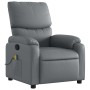 Sillón de masaje reclinable cuero sintético gris en Sillones | Comprar online en Foru.es