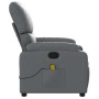 Sillón de masaje reclinable cuero sintético gris en Sillones | Comprar online en Foru.es