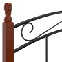 Estructura de cama metal y madera maciza de roble 180x200 cm de vidaXL, Camas y somieres - Ref: Foro24-324923, Precio: 179,04...