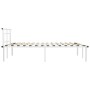 Estructura de cama de metal blanco 160x200 cm de vidaXL, Camas y somieres - Ref: Foro24-324833, Precio: 91,21 €, Descuento: %