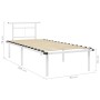 Estructura de cama de metal blanco 90x200 cm de vidaXL, Camas y somieres - Ref: Foro24-324821, Precio: 73,83 €, Descuento: %