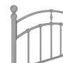 Estructura de cama de metal gris 90x200 cm de vidaXL, Camas y somieres - Ref: Foro24-324969, Precio: 132,24 €, Descuento: %
