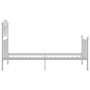 Estructura de cama de metal blanco 100x200 cm de vidaXL, Camas y somieres - Ref: Foro24-324845, Precio: 134,31 €, Descuento: %