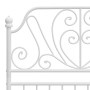 Estructura de cama de metal blanco 100x200 cm de vidaXL, Camas y somieres - Ref: Foro24-324845, Precio: 134,31 €, Descuento: %