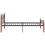 Metal bed frame and solid oak wood 90x200 cm by vidaXL, Beds and slatted bases - Ref: Foro24-324904, Price: 81,78 €, Discount: %