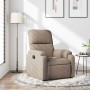Sillón reclinable tela de microfibra gris taupe en Sillones | Comprar online en Foru.es