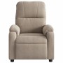 Sillón reclinable tela de microfibra gris taupe en Sillones | Comprar online en Foru.es