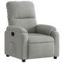 Sillón reclinable tela de microfibra gris claro en Sillones | Comprar online en Foru.es