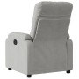 Sillón reclinable tela de microfibra gris claro en Sillones | Comprar online en Foru.es