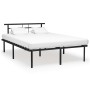 Estructura de cama de metal negra 140x200 cm de vidaXL, Camas y somieres - Ref: Foro24-324829, Precio: 93,51 €, Descuento: %