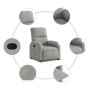 Sillón reclinable tela de microfibra gris claro en Sillones | Comprar online en Foru.es