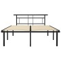 Estructura de cama de metal negra 140x200 cm de vidaXL, Camas y somieres - Ref: Foro24-324829, Precio: 93,51 €, Descuento: %