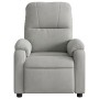 Sillón reclinable tela de microfibra gris claro en Sillones | Comprar online en Foru.es