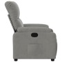 Sillón reclinable tela de microfibra gris claro en Sillones | Comprar online en Foru.es