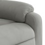 Sillón reclinable tela de microfibra gris claro en Sillones | Comprar online en Foru.es
